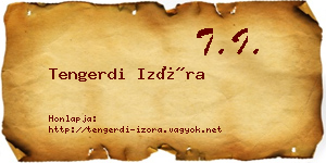 Tengerdi Izóra névjegykártya